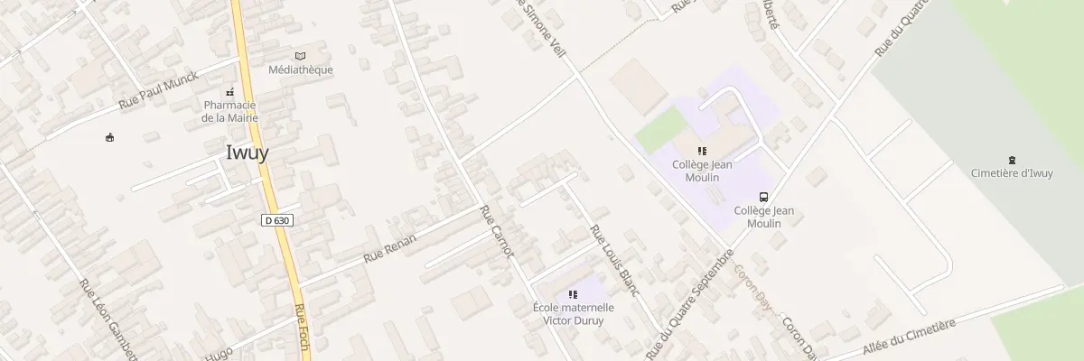 Plan du 30 Rue Carnot à Iwuy