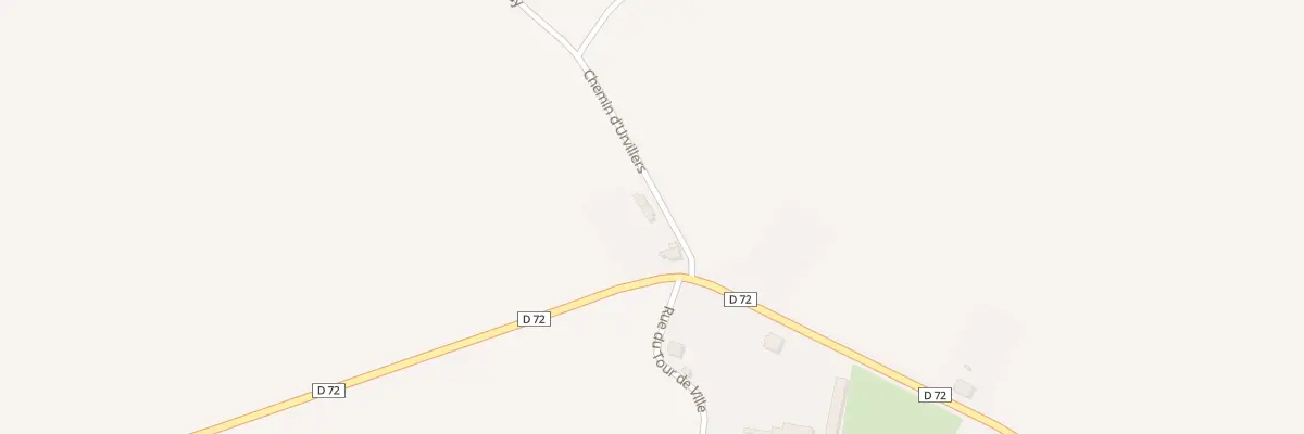 Plan du 1 Che d’Urvillers à Cerizy