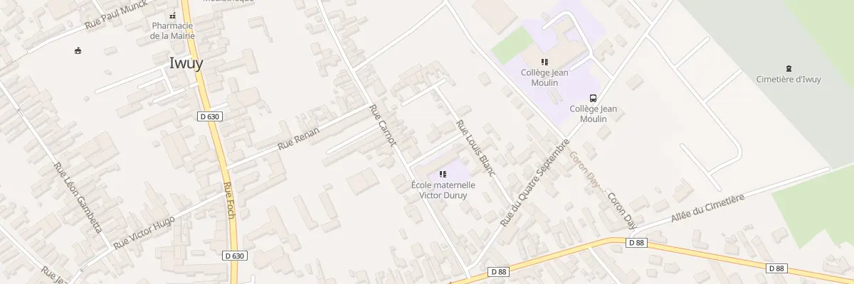 Plan du 14 Rue Louis Blanc à Iwuy