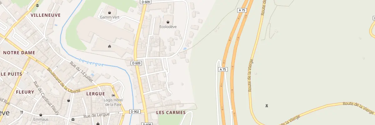Plan du 2 Rue Fangouze à Lodève
