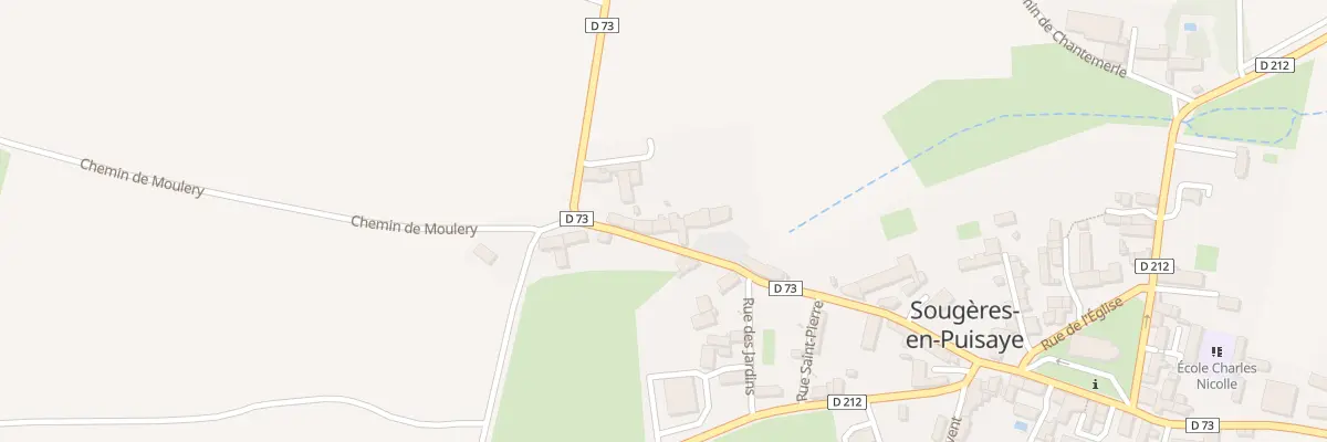 Plan du 5 Grande Rue de Sougères à Sougères-en-Puisaye