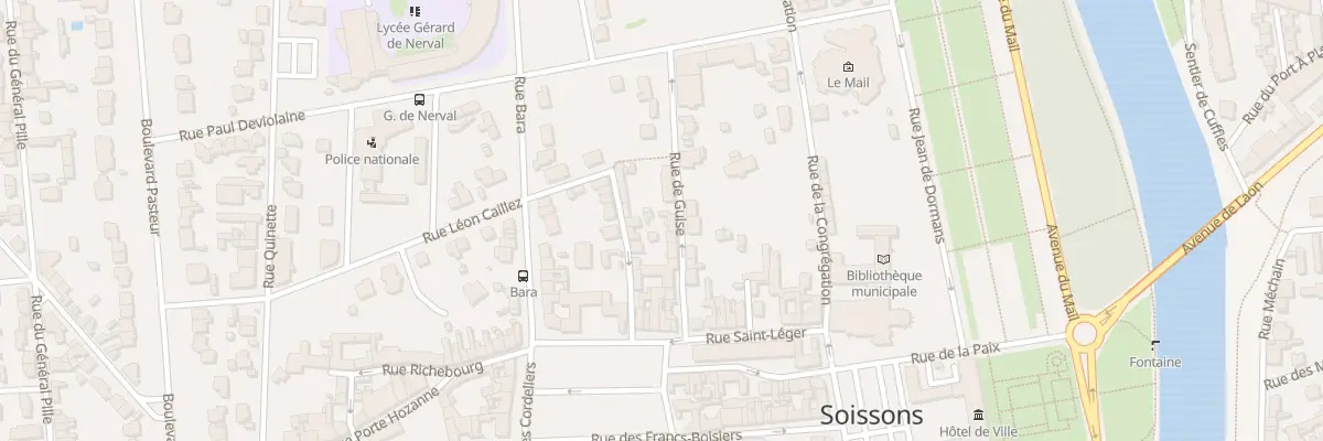 Plan du 9 Rue de Guise à Soissons