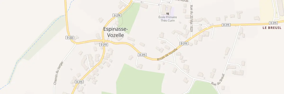 Plan du 5 Rte de Vozelle à Espinasse-Vozelle