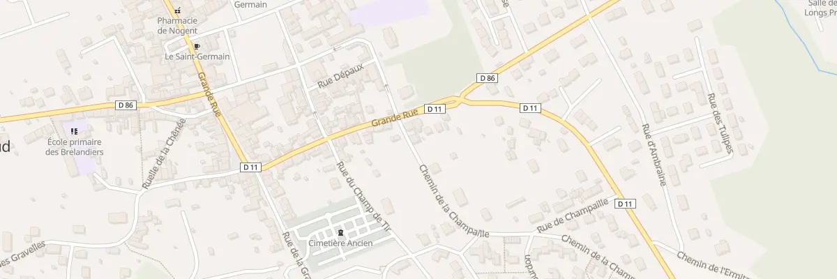Plan du 96 Gr Grande Rue à Nogent-l’Artaud