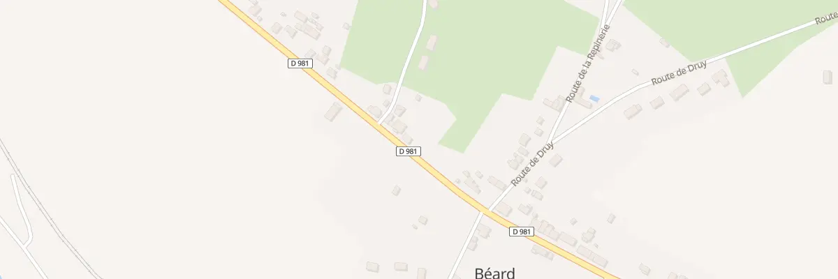 Plan du 43 Rte Departementale 981 à Béard