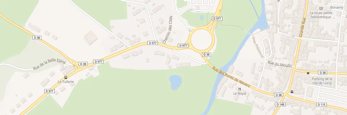 Plan du 1 Rte de Nevers à Prémery