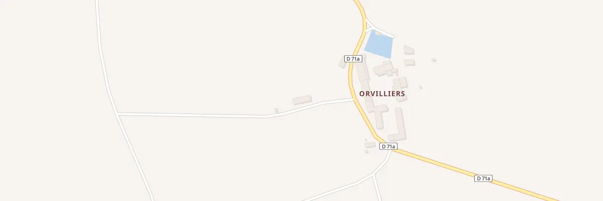 Plan du 3 Orvilliers à Rupéreux