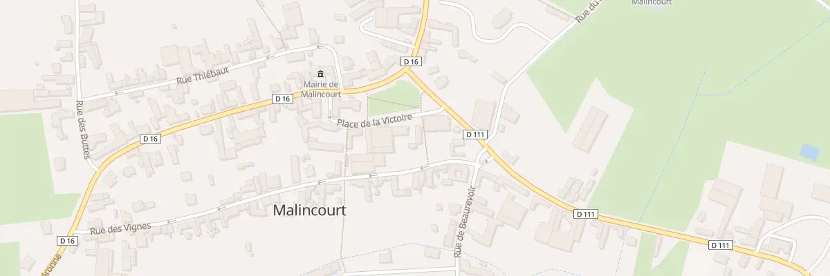 Plan du 2 Pl de la Victoire à Malincourt