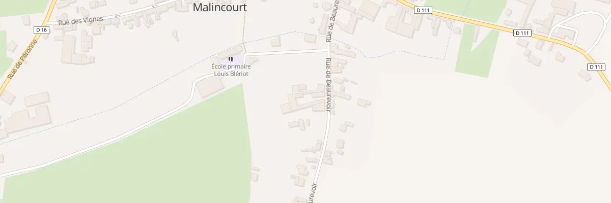 Plan du 8 Rue de Beaurevoir à Malincourt