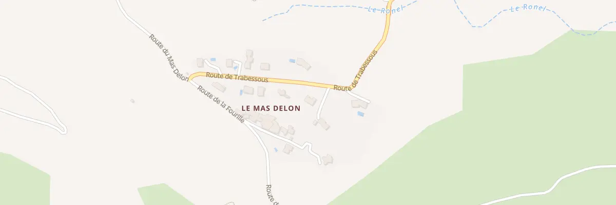 Plan du 224 Rte de Trabessous le Mas Delon au Puech