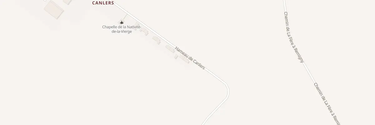 Plan du 1 Hameau de Canlers à Travecy