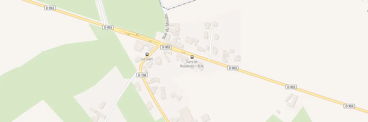 Plan du 23 Rte Nationale à Sars-et-Rosières