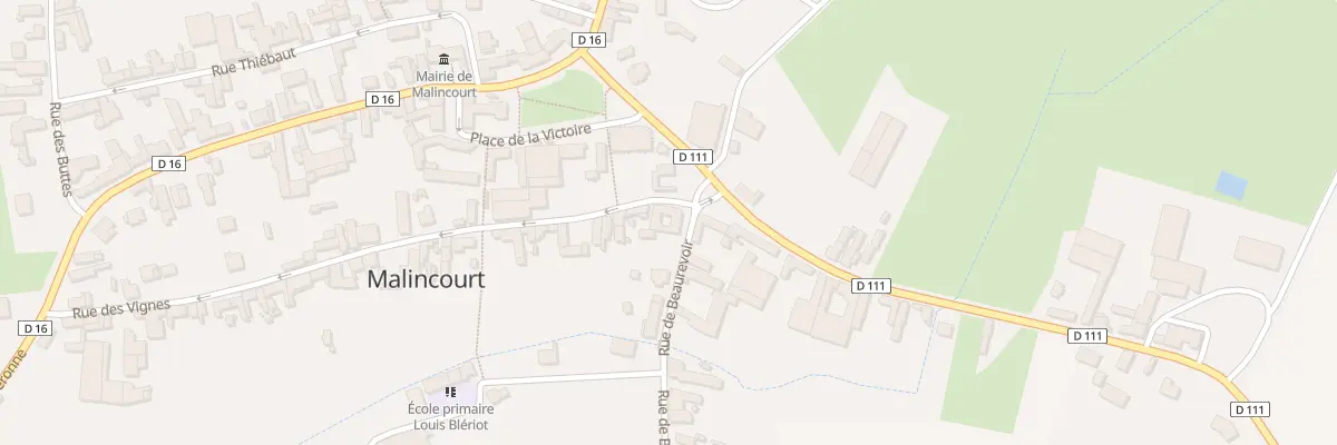 Plan du 1 Rue des Vignes à Malincourt
