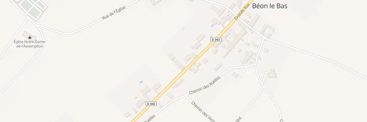 Plan du 33 Gr Grande Rue à Béon
