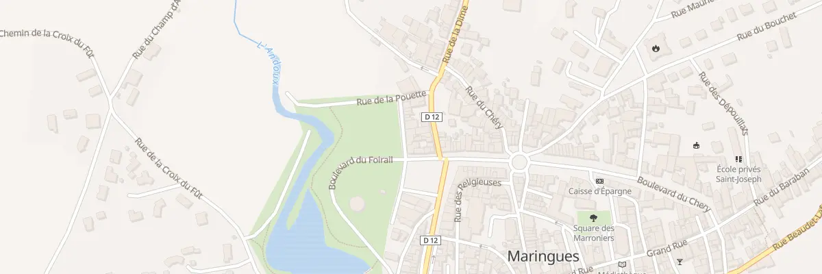 Plan du 6367 Rue du Foirail à Maringues
