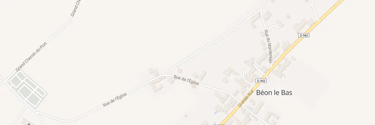 Plan du 14 Rue de l’Eglise à Béon