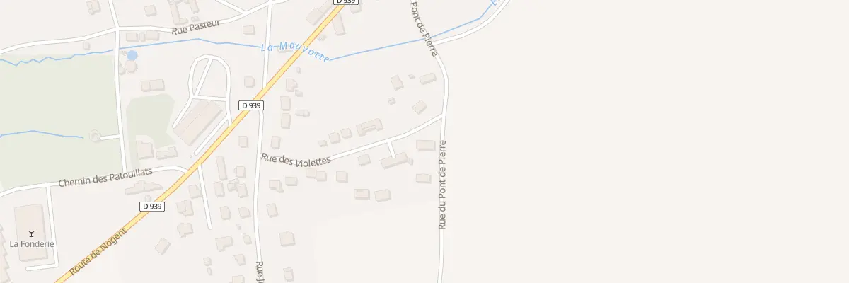 Plan du 20 Rue des Violettes à Soucy