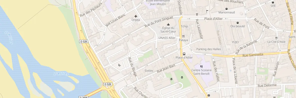 Plan du 21 Rue des Combattants Enafn à Moulins