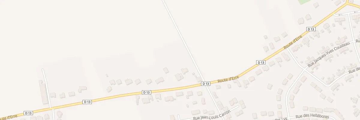 Plan du 44 Rte d’Erre à Hornaing