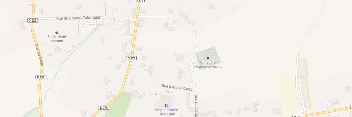 Plan du 16 Rue du 20 Mai 1829 à Espinasse-Vozelle