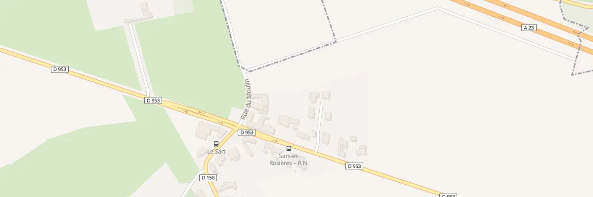 Plan du 6 Rue du Moulin à Sars-et-Rosières