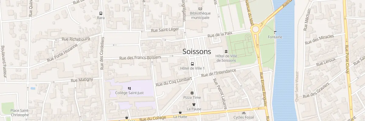 Plan du 1 Rue des Francs-boisiers à Soissons