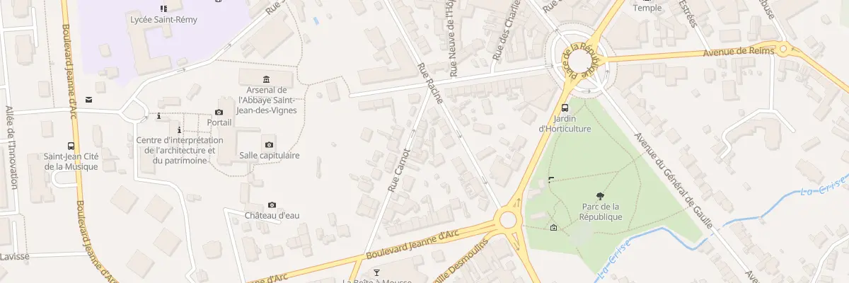 Plan du 5 Rue Carnot à Soissons