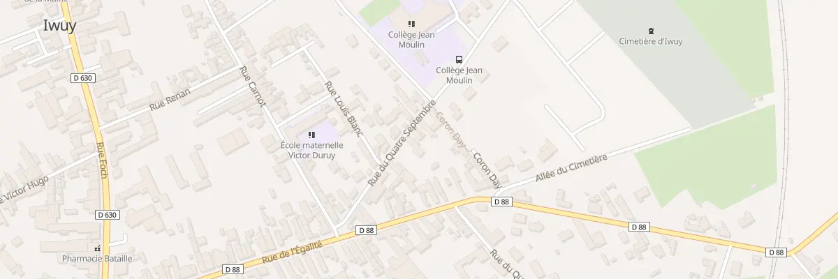 Plan du 6 Rue du Quatre Septembre à Iwuy