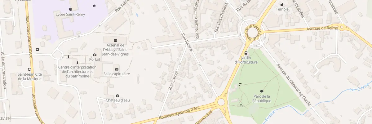 Plan du 1 Rue Carnot à Soissons
