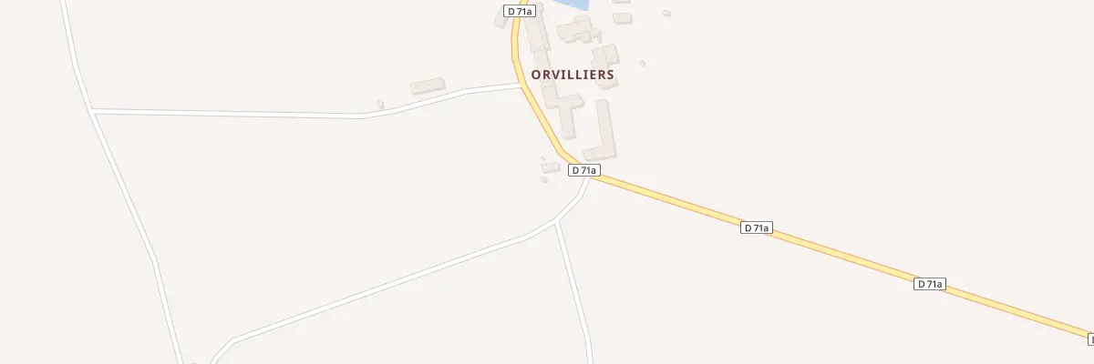 Plan du 1 Orvilliers à Rupéreux