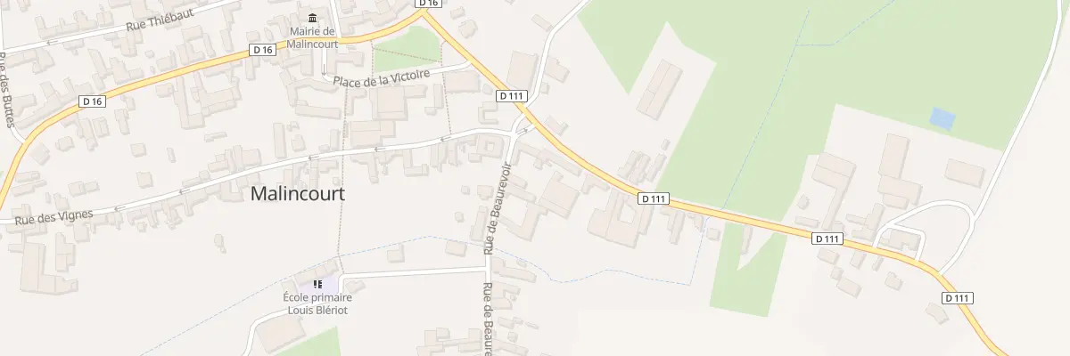 Plan du 2 Rue d’Hordain à Malincourt