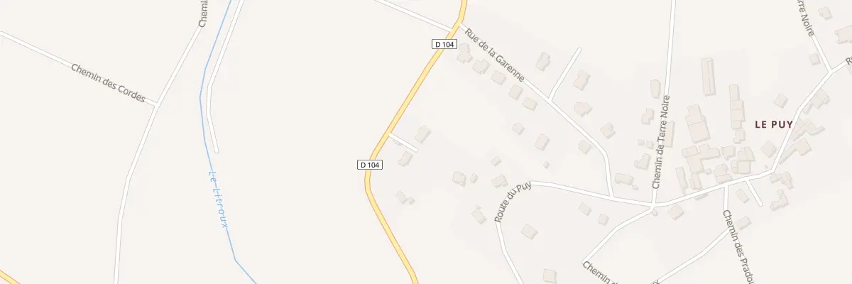 Plan du 8 La Garenne à Lempty