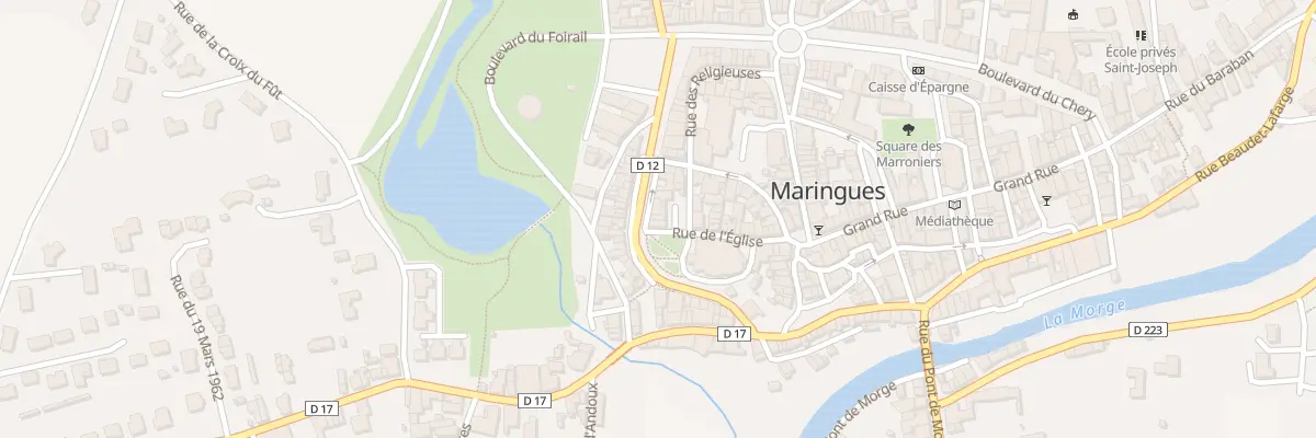 Plan du 2 Pl Bellevue à Maringues