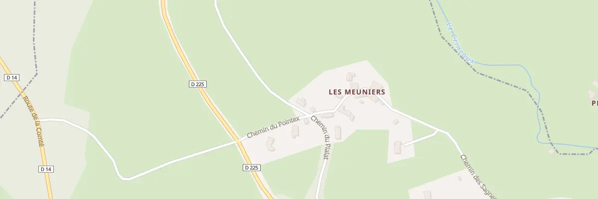 Plan du 97 Les Meuniers à Manglieu