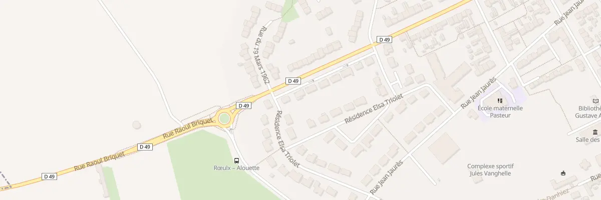 Plan du 77 Rue Raoul Briquet à Rœulx