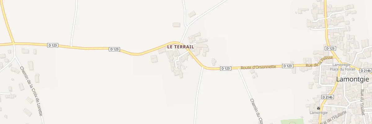 Plan du 1 Imp du Cantou (le Terrail) à Lamontgie