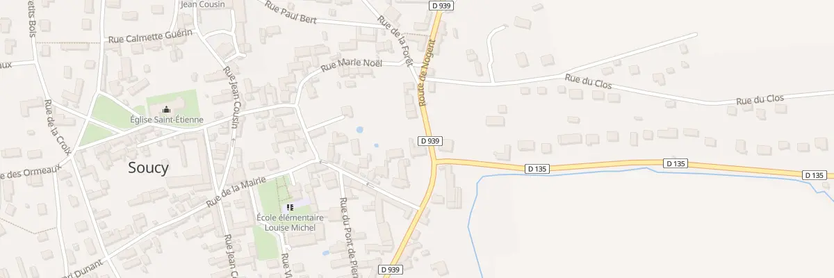 Plan du 23 Rte de Nogent à Soucy
