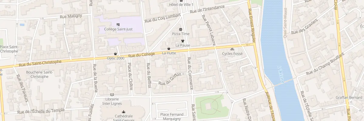 Plan du 15 Rue du Commerce à Soissons