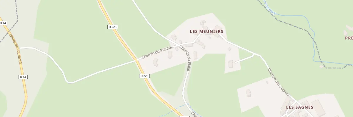 Plan du 5000 Les Meuniers à Manglieu
