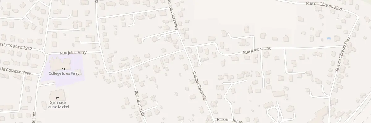 Plan du 19 Rue des Rochelles à Brassac-les-Mines