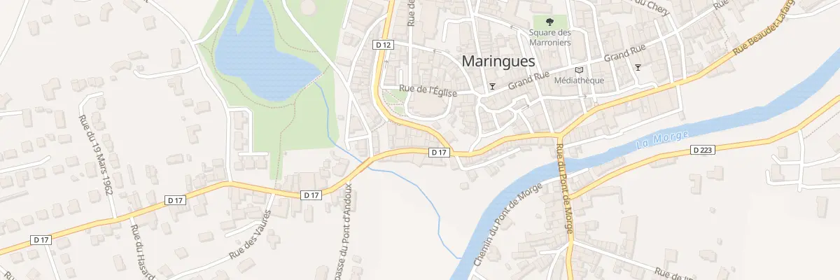 Plan du 42 Bd Bergougnoux à Maringues