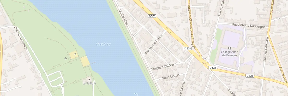 Plan du 28 Quai d’Allier à Moulins
