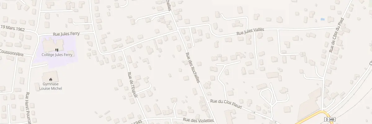 Plan du 17 Rue des Rochelles à Brassac-les-Mines