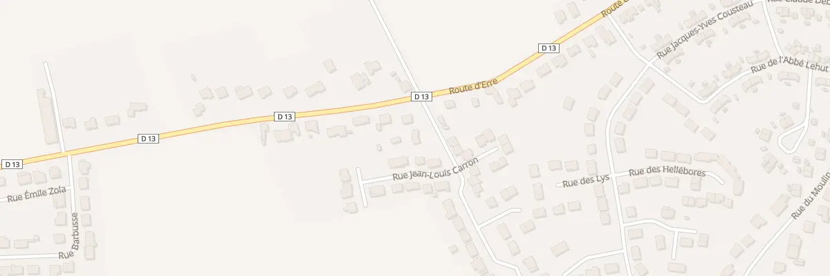Plan du 2 Rue Jean-louis Carron à Hornaing