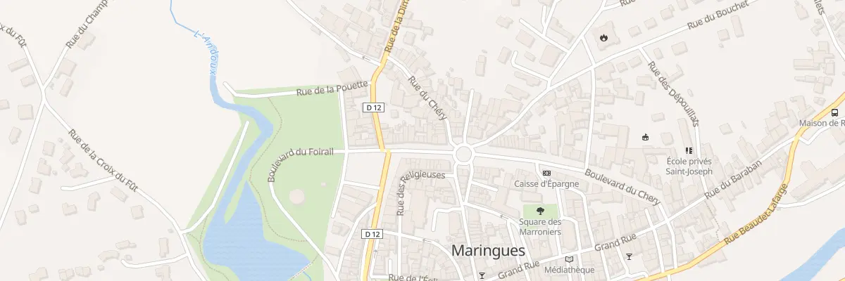 Plan du 9013 Bd du Chéry à Maringues