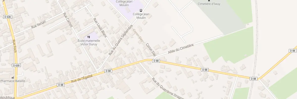 Plan du 57 Rue de l’Egalite à Iwuy