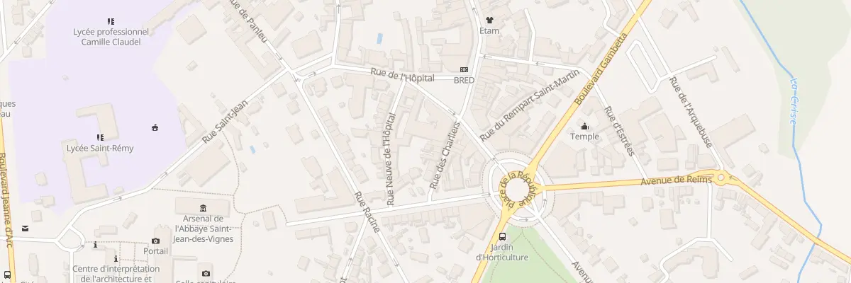 Plan du 4 Rue des Charliers à Soissons