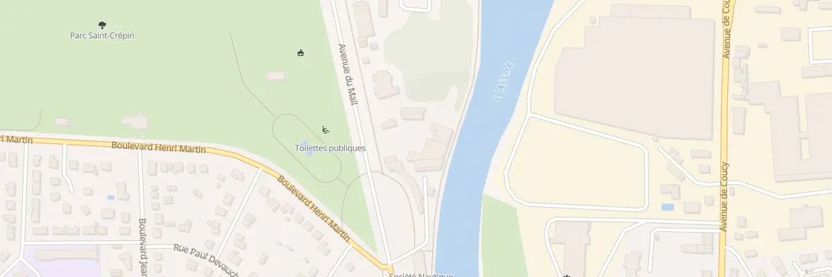 Plan du 6 Av du Mail à Soissons