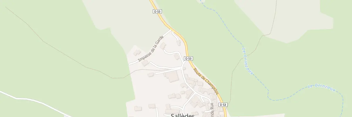 Plan du 1 Che des Pointes à Sallèdes