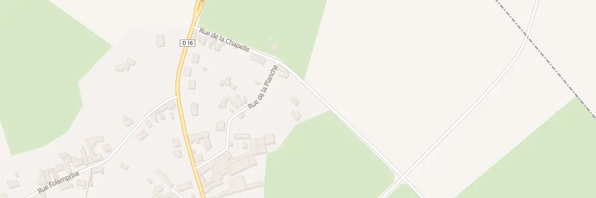 Plan du 9002 Rue de la Planche à Malincourt